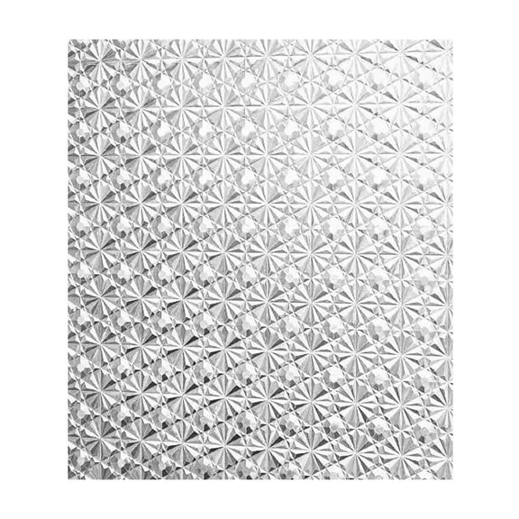 BBilaBu Brick and Stone Pattern Frosted Privacy Window Film with Sparkle Effect,Decorative UV Blocking Window Covering Static Cling,Removable 39.37*23.6 Inch