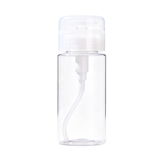 BBilaBu Push Down Pump Dispenser Empty Push Top Bottles,Containers for Nail Polish Makeup Remover Micellar Water Facial Toner