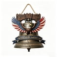thumbnail image 1 of BBilaBu USA 250th Anniversary Door Hanging Sign Wreath, Eagle 250 Years of Freedom Patriotic Decor Wooden Home Decorations, 1 of 6