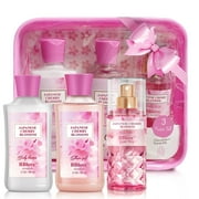 BBlove Bath and Body Care Gift Set,Japanese Cherry Blossom Scents,Bath&Body 3 Set,with Body Lotion,Mist and Shower Gel