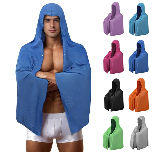 BByeadc Oversized Cooling Towels Neck & Back Sun Protection, Cooling Cloth for Hot Weather, Fishing Beach Towel for Men Women,Purple(one size)