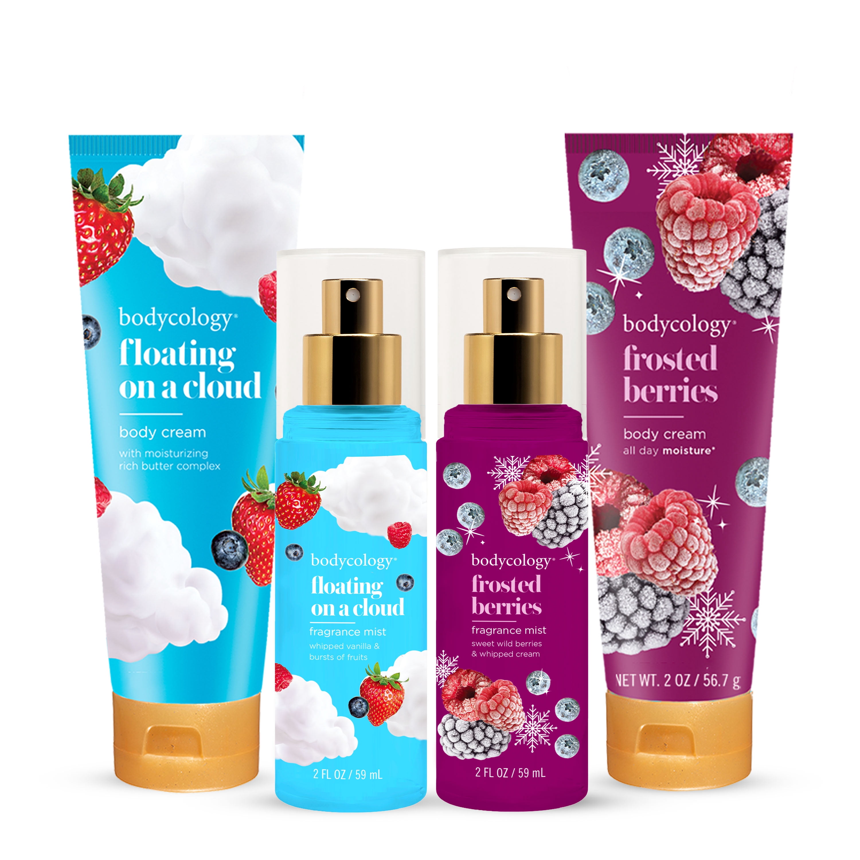 Bodycology Twice as Nice Holiday Layering Gift Set, 4 Piece