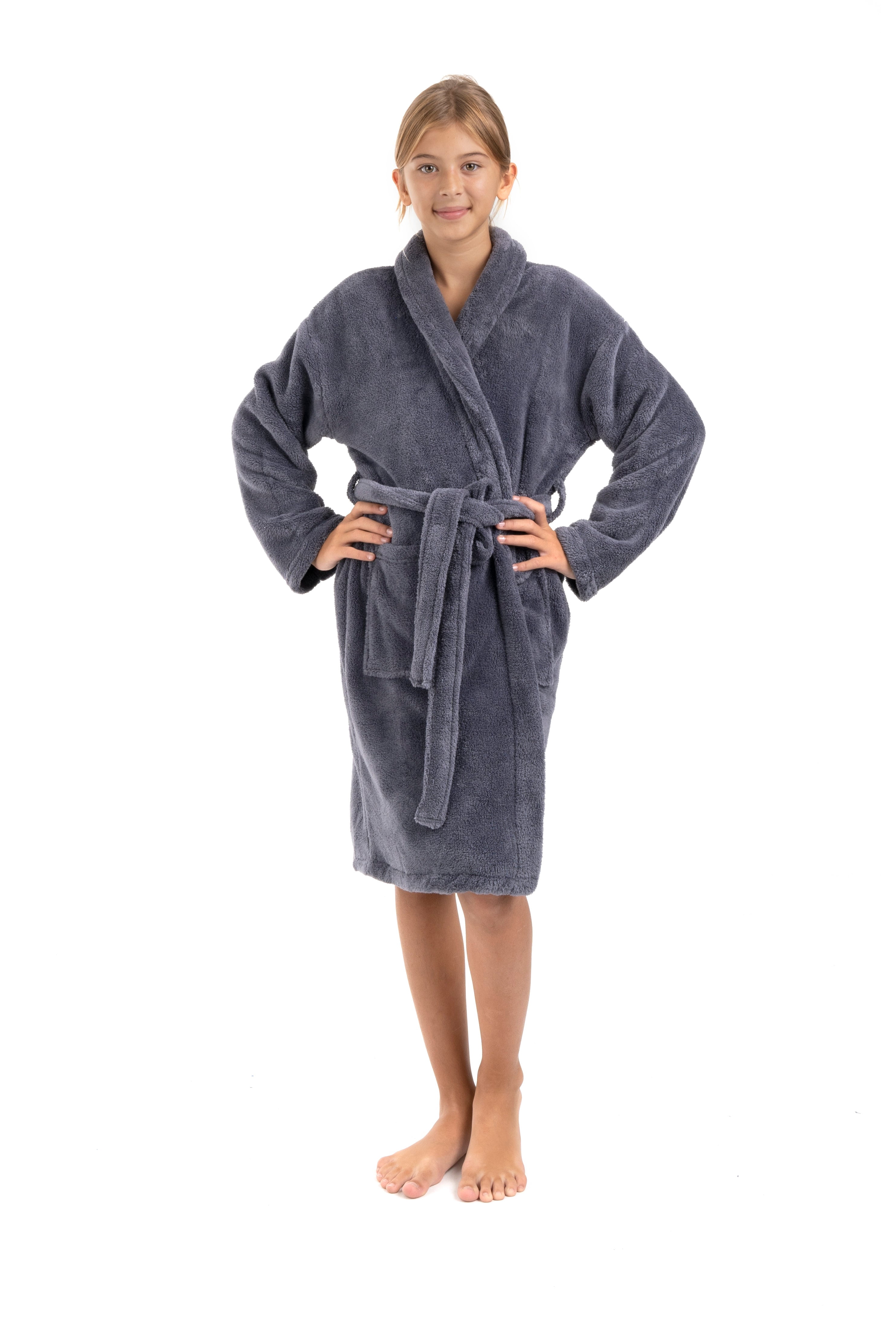 Bc Robe BC BARE COTTON Bare Cotton Kids Microfiber Fleece Shawl Robe - Girls ...