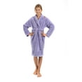 thumbnail image 1 of BC BARE COTTON Bare Cotton Kids Microfiber Fleece Shawl Robe - Girls - Lavender - Medium, 1 of 5