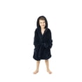 thumbnail image 1 of BC BARE COTTON Kids Microfiber Fleece Hooded Robe - Girls - Navy Blue - Medium, 1 of 5