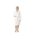thumbnail image 1 of BC BARE COTTON Kids Microfiber Fleece Hooded Robe - Girls - White - Xlarge, 1 of 5