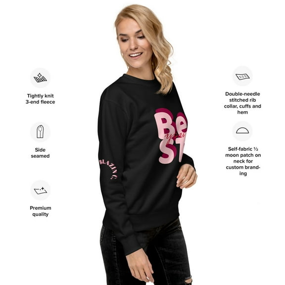 BC Best You Unisex Premium Sweatshirt  (Black, S)