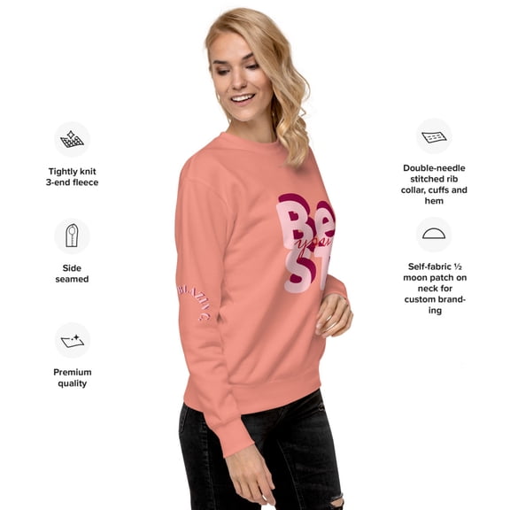 BC Best You Unisex Premium Sweatshirt  (Dusty Rose, M)