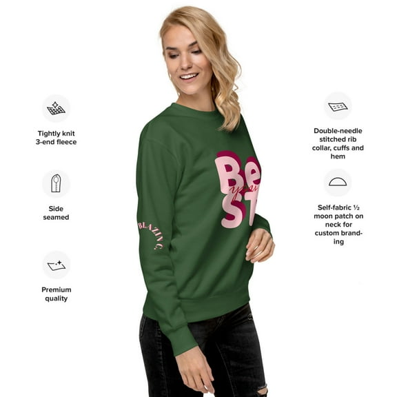 BC Best You Unisex Premium Sweatshirt  (Forest Green, XL)