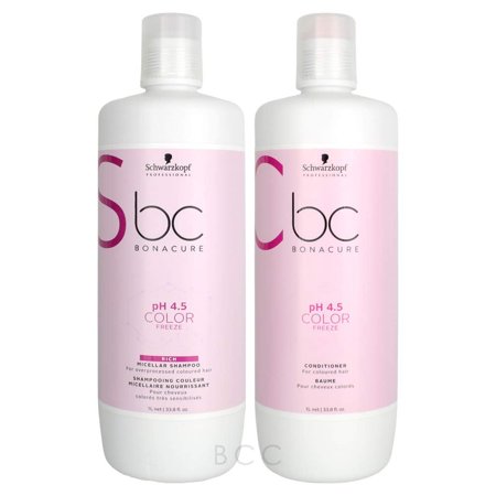 BC Bonacure Hair Therapy Color Save Shampoo and Conditioner Liter Set 33.8 oz.
