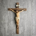 thumbnail image 1 of BC Catholic Crucifix Cross, Jesus Inspirational Home Decor, Renaissance Sculpture Handmade by Buildclassic, 1 of 9
