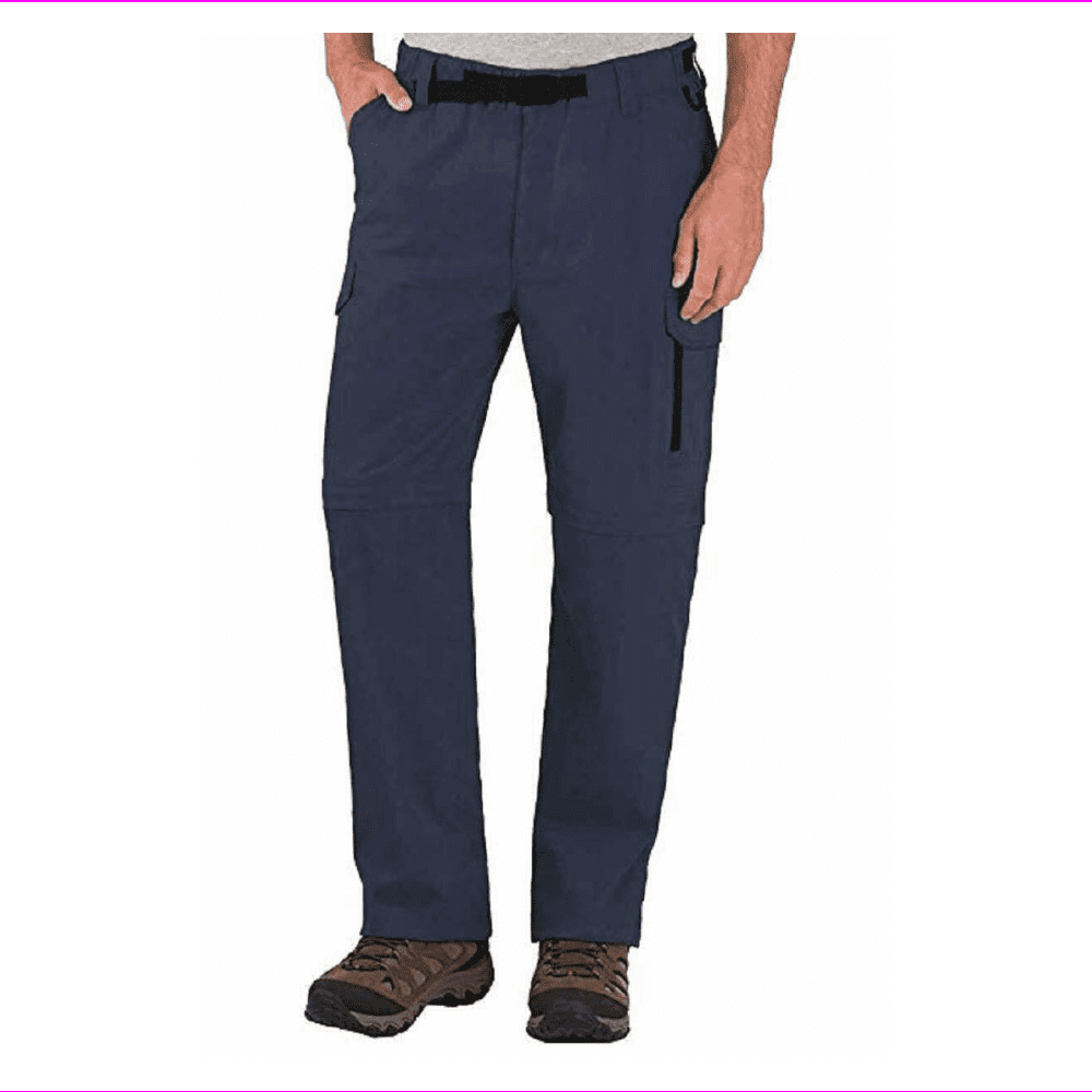 BC Clothing men Elastic waist with adjustable built-in belt
