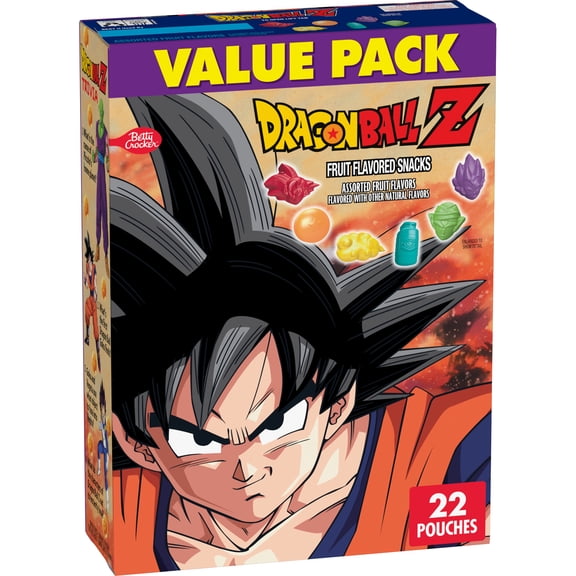 Dragon Ball Z Fruit Flavored Snacks, Gluten Free, 22 Ct, 17.6 oz
