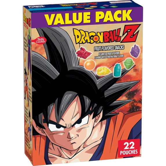 Dragon Ball Z Fruit Flavored Snacks, Gluten Free, 22 Ct, 17.6 oz