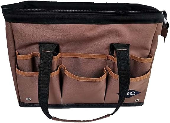 BC GJ004 Brown tool Durable 1200D polyester Abrasion-resistant base14"tool bag