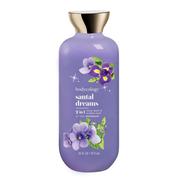 Bodycology 2-in-1 Body Wash & Bubble Bath, Santal Dreams, 16 fl oz