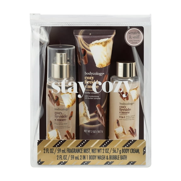 Bodycology Cozy Fireside S'more Body Care Gift Set, 3 Piece
