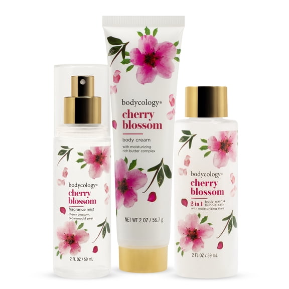 Bodycology Cherry Blossom Body Care Gift Set, 3 Piece