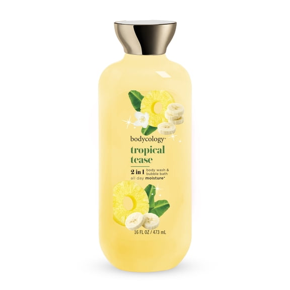 Bodycology 2-in-1 Body Wash & Bubble Bath, Tropical Tease, 16 fl oz