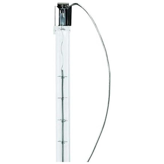 BC6467 1001330-1600W - QIR Heat Lamp - Clear - Metal Sleeve and Wire Leads - 240V Halogen Light Bulb