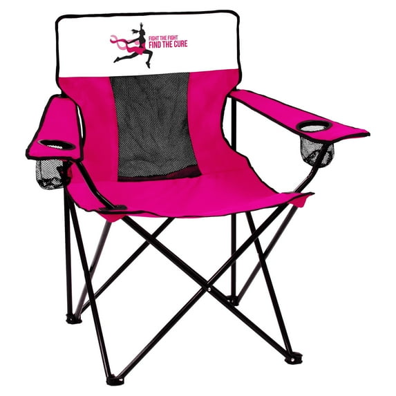 BCA Breast Cancer Awareness Deluxe Elite Chair Folding Tailgate Camping Chairs