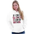 thumbnail image 1 of BCA Cancer Survivor I Can Do Anything Women Plus Size Graphic Pullover Hoodie Brisco Brands 2X, 1 of 4