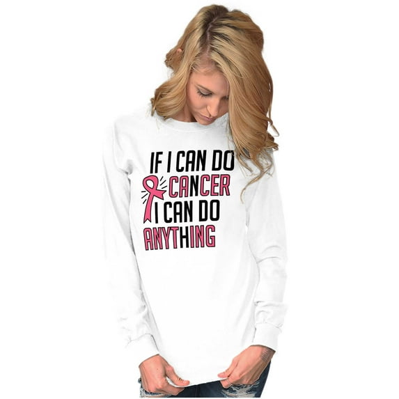 BCA Cancer Survivor I Can Do Anything Women Plus Size Long Sleeve Graphic Tee Brisco Brands 2X
