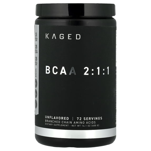 Kaged BCAA 2:1:1, Unflavored, 14.1 oz (400 g)