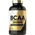 thumbnail image 1 of BCAA 2000mg | 400 Capsules  | Branch Chain Amino Acids for Men and Women | by Carlyle, 1 of 7