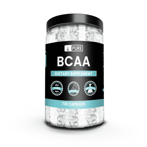 Pure Original Ingredients BCAA 730 Capsules No Magnesium Or Rice Fillers, Always Pure, Lab Verified