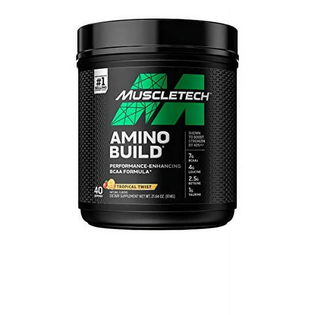 BCAA Amino Acids + Electrolyte Powder MuscleTech Amino Build 7g of