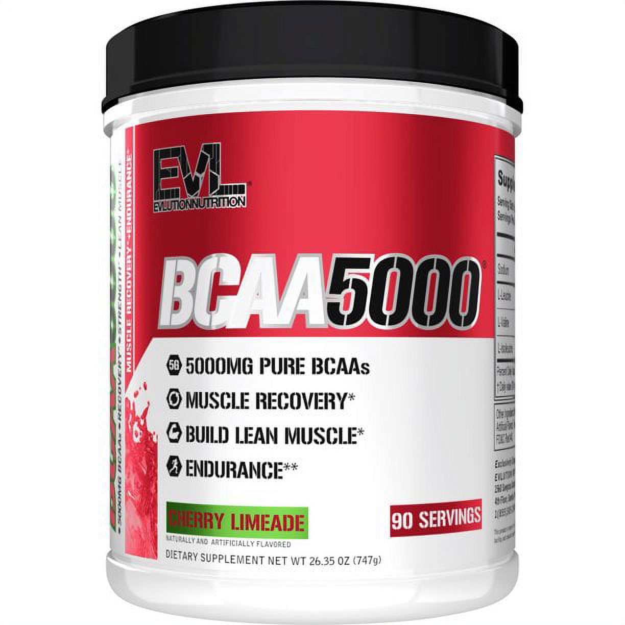 BCAA5000 Energy Powder 5000mg EVL BCAA Powder for Performance & Lean