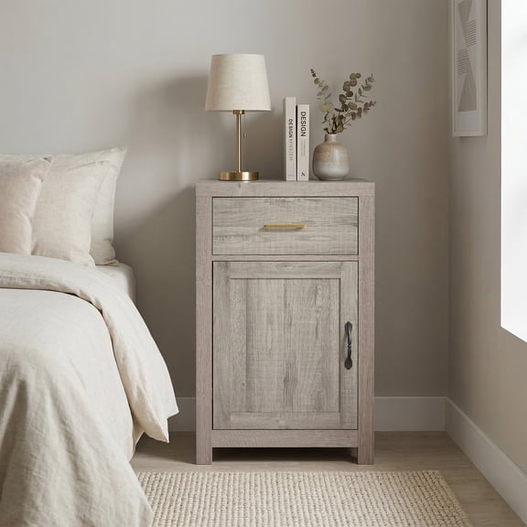 BCAABRYE White Bedroom Furniture Set of 2 with 2 Drawers, Modern Wooden Dressers Bedside Tables End Tables with Storage for Bedroom Living Room