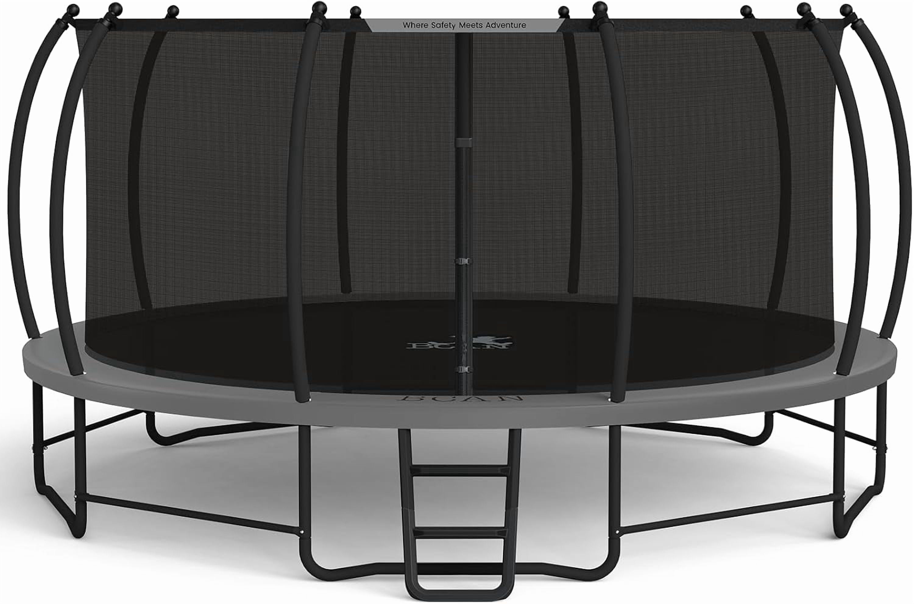 BCAN 16FT Recreational Trampoline with Enclosure for Kids Adults, Outdoor Trampolines with Ladder for Kids