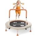 thumbnail image 1 of BCAN 36inch Mini Toddler Trampoline for Kids Ages 1-6 Indoor Outdoor Folding Small Rebounder Trampoline with Foam Handle Safety Padded Cover, Gift for Boy and Girl, 1 of 7