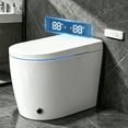 thumbnail image 1 of BCANHOME Compact Smart Toilet with Bidet Built In, Auto Open/Close Lid, Heated Seat, 1.28 GPF Dual Flush, Warm Wash & Dryer,Remote & Foot Sensor Flush,Space-Saving For Small Bathroom Apartment, 1 of 26
