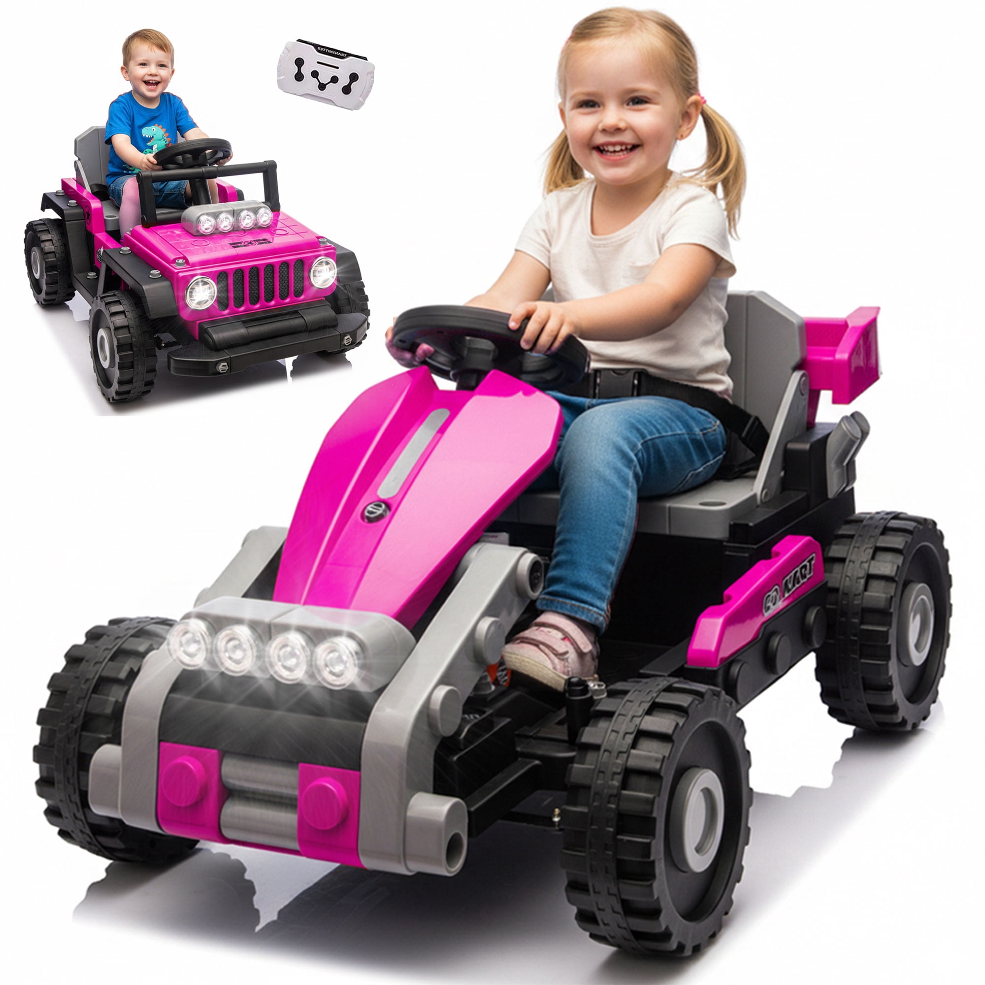 12V Build & Ride Electric Toy Car for Kids, Battery Powered DIY ...