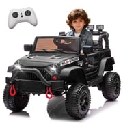Xuanlur 24V Ride on Car for Kids, Battery Powered Electric Car w/Remote Control, 400W Motor, 4 Wheel Suspension, Bluetooth, Power Display, 5 Mph Max Speed, Ride on Toys for Kids Aged 3+ Black