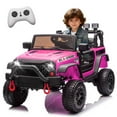 thumbnail image 1 of Xuanlur 24V Ride On Car for Kids, 24V Kids Electric Vehicles w/ 400W Motor, Remote Control, USB, 4 Wheel Suspension, Bluetooth, Power Display, Battery Powered Ride on Toys for Boys Girls (Pink), 1 of 7