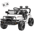 thumbnail image 1 of Xuanlur 24V Ride on Truck Car w/Parent Remote Control, Ride on Toys w/4-Wheel Suspension, Power Display, Bluetooth, Music, LED Headlight, Electric Car for Kids Aged 3+, White, 1 of 8
