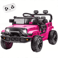 thumbnail image 1 of Xuanlur 24V Ride on Truck Car w/Parent Remote Control, Ride on Toys w/4-Wheel Suspension, Power Display, Bluetooth, Music, LED Headlight, Electric Car for Kids Aged 3+, Pink, 1 of 8