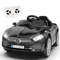 thumbnail image 1 of Licensed Benz CLS 350 12V Electric Ride on Toys with Bluetooth Music, LED Lights, Spring Suspension, Power Car Wheels, Electric Car for Kids with Parent Remote Control (Black), 1 of 7