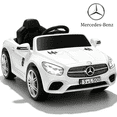 thumbnail image 1 of Licensed Benz CLS 350 12V Electric Ride on Car with Bluetooth Music, LED Lights, Spring Suspension, Toddler First Car, Battery Powered Electric Vehicle with Parent Remote Control (White), 1 of 7