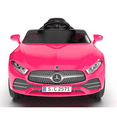 thumbnail image 1 of Xuanlur Licensed Benz CLS 350 Kids Ride On Car, 12V Electric Ride On Toy with Parent Remote Control, Spring Suspension, Bluetooth Music & LED Lights (Pink), 1 of 8