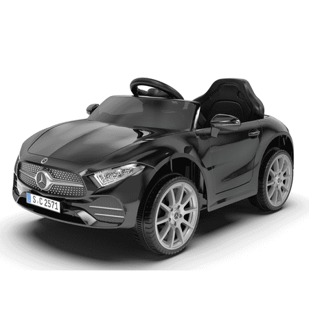 Xuanlur 12V Electric Ride on Toys w/Remote Control, Spring Suspension, Electric Car for Kids, Power Car Wheels with Bluetooth Music, LED Lights (Black)