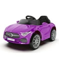 thumbnail image 1 of Xuanlur Licensed Benz CLS 350 12V Kids Ride On Car with Parent Remote Control, Ride on Toys with Spring Suspension, LED Lights, Bluetooth Music – Purple, 1 of 5