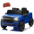 thumbnail image 1 of Xuanlur 12V Licensed Dodge RAM 3500 Ride on Toy for Kids, Toddler Ride on Truck with Remote Control, 2WD, Rear Shock Suspension, LED, Electric Car for Kids with Bluetooth, 3 Point Safety Belt (Bule), 1 of 8