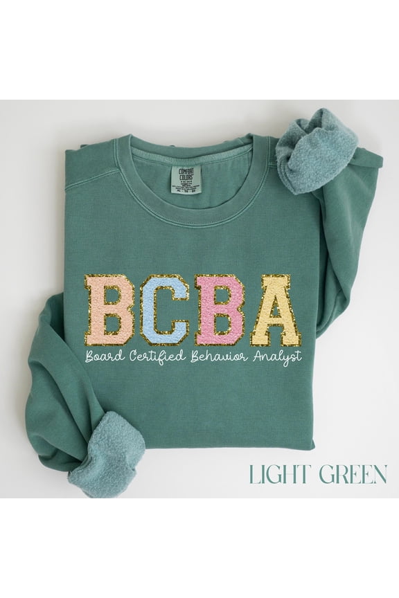 BCBA TShirt GarmentDyed Cotton Behavior Analyst Gift