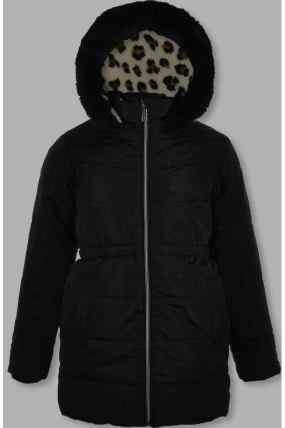 Faux Fur-Trimmed Parka, Girls (S)