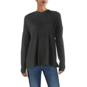 BCBG Max Azria Women's Ribbed Knit Oversized Crew Neck Pullover Sweater